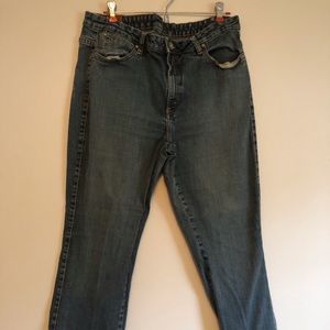 Lee Aura Jeans, size 13 short, medium wash, straight leg